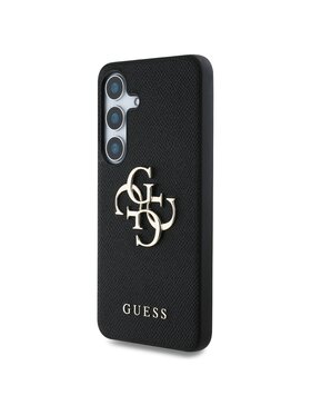 Guess Guess Etui na telefon Grained Big 4G Logo Small Classic Logo Czarny