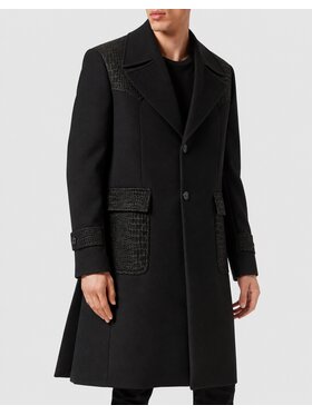 PHILIPP PLEIN PHILIPP PLEIN Zimní kabát 32049 Černá Regular Fit