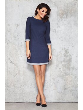 Infinite You Infinite You Sukienka codzienna M039 Granatowy Basic Fit