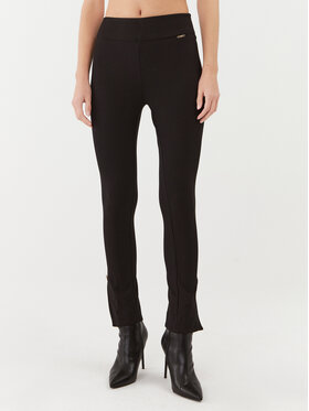 Liu Jo Liu Jo Kalhoty z materiálu MF3100 J9189 Černá Slim Fit