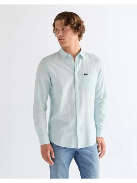 Wrangler Wrangler Koszula 1 PKT SHIRT Niebieski Regular Fit