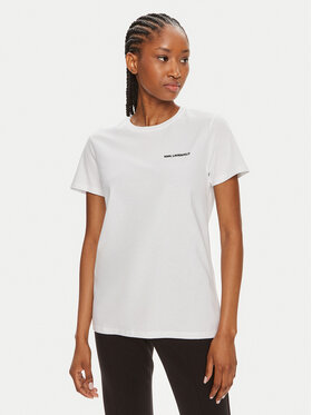 KARL LAGERFELD KARL LAGERFELD Tričko Essential 245W1714 Biela Regular Fit
