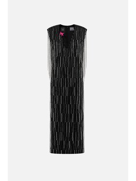 PINKO PINKO Sukienka wieczorowa Alfa Czarny Slim Fit
