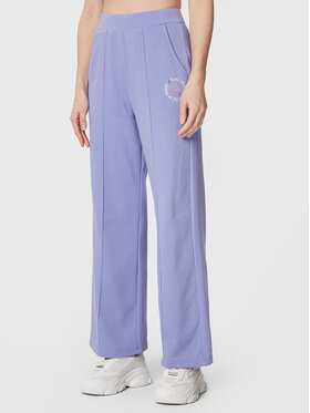 Femi Stories Femi Stories Spodnji del trenirke Flare Vijolična Relaxed Fit