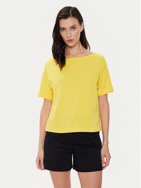 Sisley Sisley Póló 3096L400N Sárga Relaxed Fit