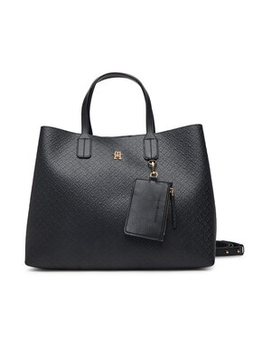 Tommy Hilfiger Tommy Hilfiger Geantă Th Icon Satchel Mono AW0AW18923 Negru
