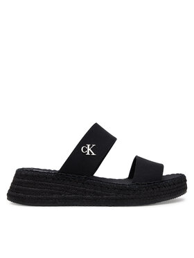 Calvin Klein Jeans Calvin Klein Jeans Еспадрильї Sporty Rope Mg Lth Webbing YW0YW01704 Чорний