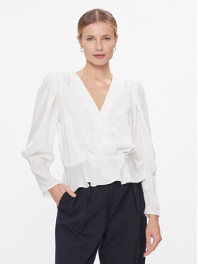DKNY DKNY Bluzka P34ANQ01 Biały Regular Fit