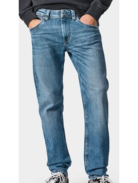 Pepe Jeans Pepe Jeans Kalhoty z materiálu PM206318WR94 Modrá Regular Fit