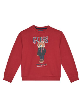 Guess Guess Bluza L5BQ07 KAD74 Czerwony Regular Fit