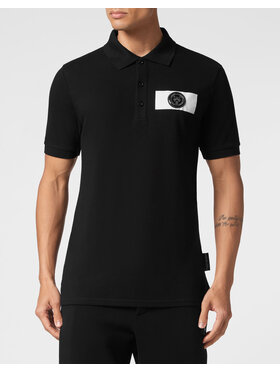 Plein Sport Plein Sport Polokošeľa 2051 Čierna Slim Fit
