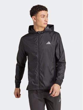 adidas adidas Jakna protiv vjetra Run Icons 3 Bar Logo HZ1366 Crna Slim Fit