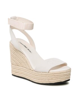 Calvin Klein Jeans Calvin Klein Jeans Espadrile Wedge Sandal Su Con YW0YW01026 Écru