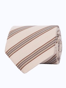 ELSNER ELSNER Krawat JEDWAB ŻAKARD A0017 Beżowy