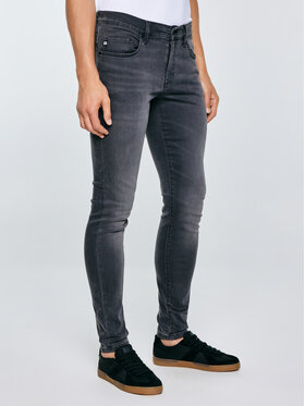 BIG STAR BIG STAR Jeansy DERIC Szary Skinny Fit