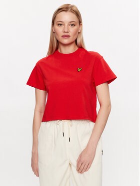 Lyle & Scott Lyle & Scott Tričko Cropped T-shirt TSW1607V Červená Regular Fit