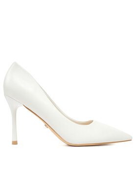 DeeZee DeeZee Pantofi cu toc subțire BK-2628 Alb