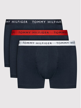 Tommy Hilfiger Tommy Hilfiger Súprava 3 kusov boxeriek UM0UM02324 Tmavomodrá