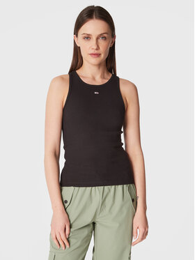 Tommy Jeans Tommy Jeans Top Essential DW0DW14875 Černá Regular Fit