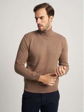 Willsoor Willsoor Sweter 59110 Brązowy Regular Fit