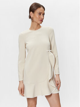 Red Valentino Red Valentino Cocktail obleka 1R0VAGD56MS Écru Regular Fit