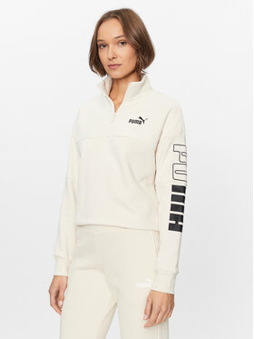 Puma Puma Mikina Puma Power 676027 Écru Regular Fit