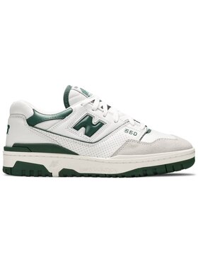 New Balance New Balance Sneakers 550 White Green Bianco