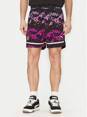 Puma Puma Pantaloncini sportivi Scoot Purple Lab 631671 Nero Regular Fit