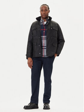 Barbour Barbour Μπουφάν μεταβατικό Sapper MWX0020BK71 Μαύρο Regular Fit