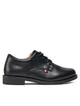 Tommy Hilfiger Tommy Hilfiger Κλειστά παπούτσια Low Cut Lace Up Shoe T3B4-33174-1355 Μαύρο