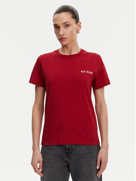 Guess Guess T-Shirt W5RI04 I3Z14 Czerwony Regular Fit