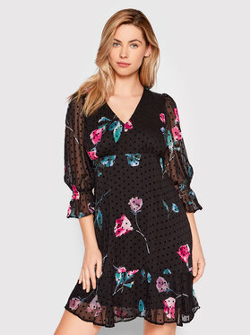 DKNY DKNY Každodenné šaty DD1J7110 Čierna Regular Fit