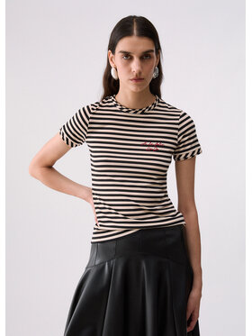 Liu Jo Liu Jo T-shirt WF6439J3988D3051 Bianco Slim Fit