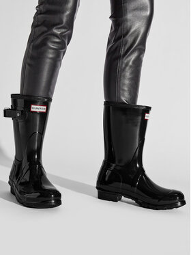 Hunter Hunter Gumijasti škornji Original Gloss Short WFS1000RGL Črna