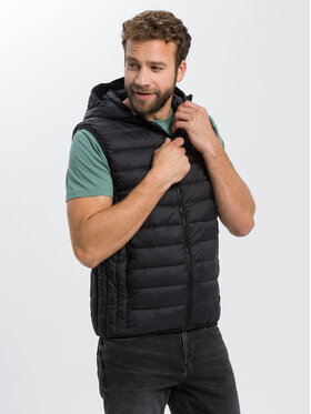 Cross Jeans Cross Jeans Kamizelka 40238-020 Czarny Regular Fit
