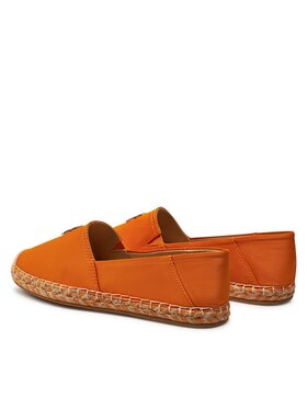 Tommy Hilfiger Espadrile Th Satin Flat Espadrille FW0FW07881 Oranžna