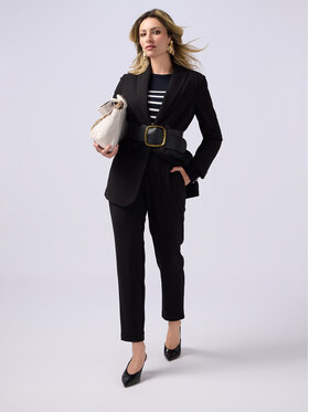 Oltre Oltre Pantaloni di tessuto P235J102249N033 Nero Boy Fit