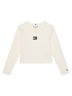 Tommy Hilfiger Tommy Hilfiger Blúz KG0KG09065 S Ekru Regular Fit