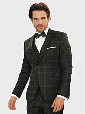 Evenemen Evenemen Marynarka ROBIN Granatowy Slim Fit