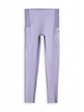 4F 4F Legginsy SOLAR PUNK Fioletowy Slim Fit