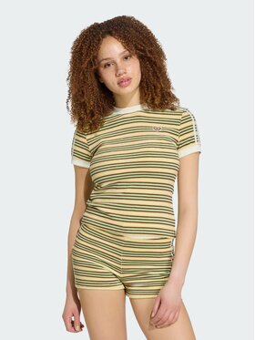 adidas adidas T-Shirt 161867 Żółty Slim Fit