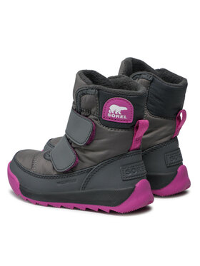 Sorel Čizme Za Snijeg Childrens Whitney II Strap Wp NC3919 Siva