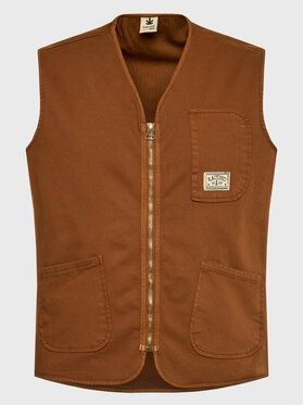 Kaotiko Kaotiko Weste Nolan AK031-04-K002 Braun Regular Fit