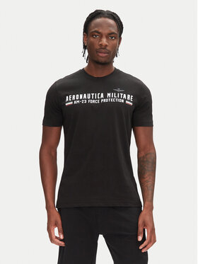 Aeronautica Militare Aeronautica Militare T-Shirt 251TS1942J538 Czarny Regular Fit