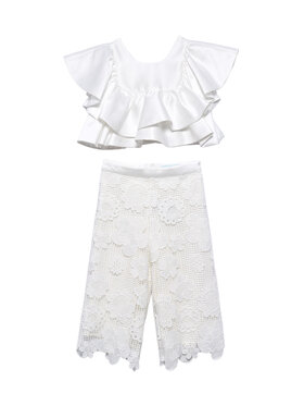 Abel & Lula Abel & Lula Completo maglietta e pantaloni 5212 Bianco Regular Fit