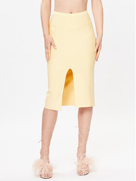 Patrizia Pepe Patrizia Pepe Zīmuļveida svārki 2G0899/K095-Y433 Dzeltens Slim Fit