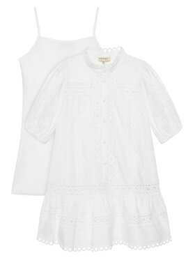 TWINSET TWINSET Rochie de vară 251GJ2410 Alb Regular Fit