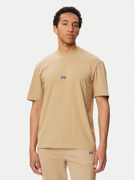 HUGO Hugo Тишърт Nieros 50509991 Бежов Regular Fit