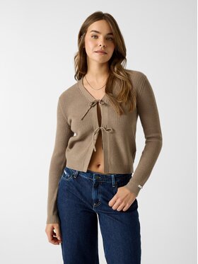 Guess Guess Kardigan 183279 Brązowy Classic Fit