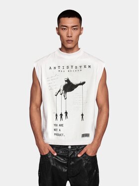 MADE BY SOCIETY MADE BY SOCIETY T-Shirt LOOSE CUT - M17708 Biały Basic Fit